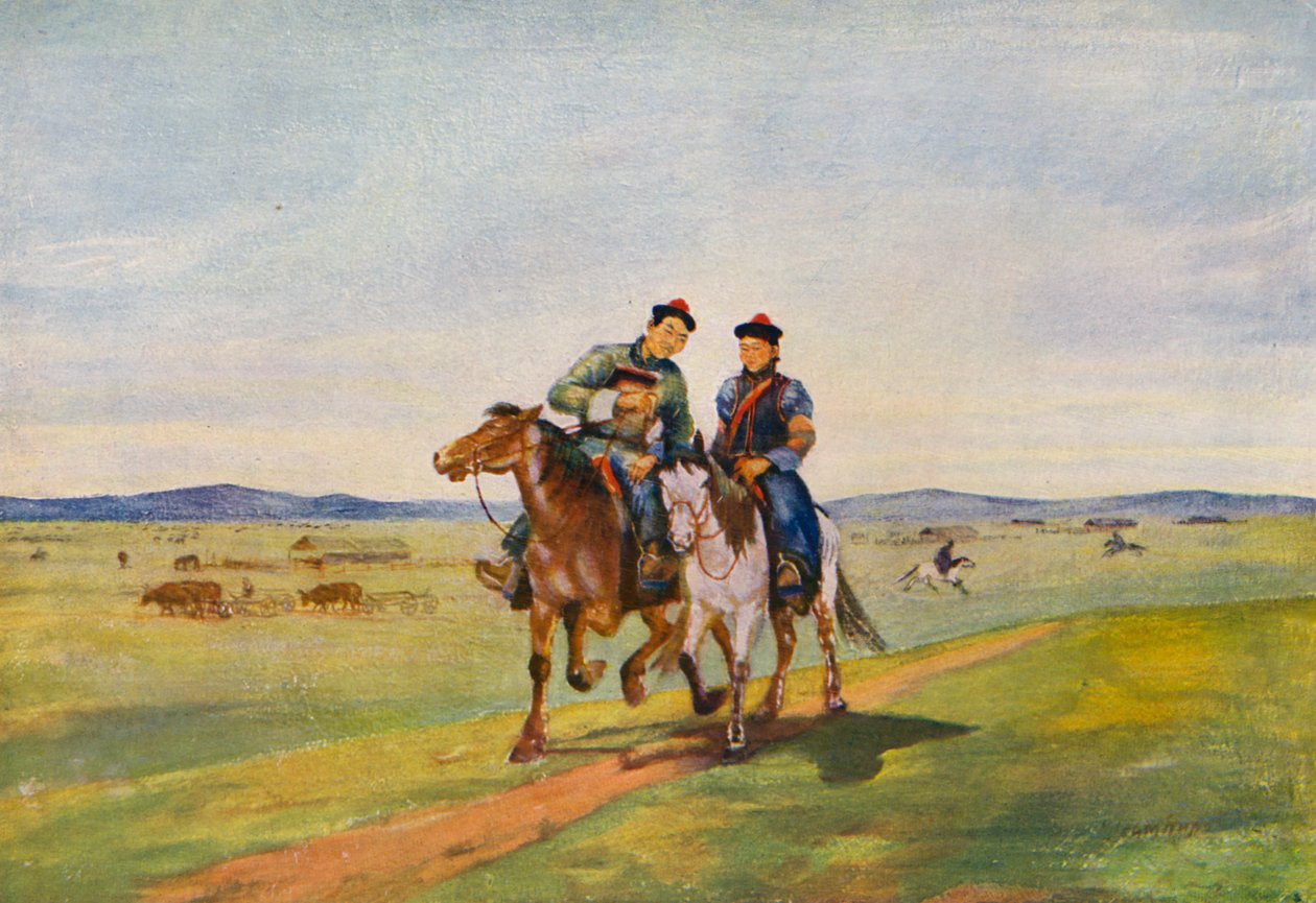 Love in the Steppes by Tsyrenzhap Sampilovich Sampilov
