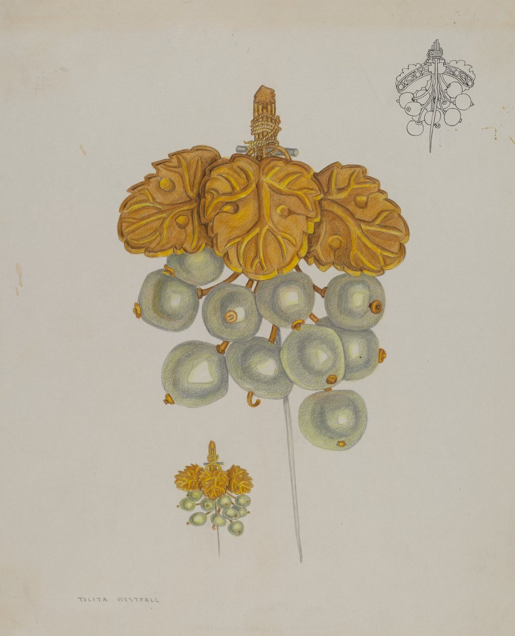 Pearl Pin by Tulita Westfall