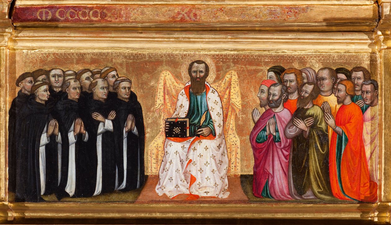Predella with life of St. Bartholomew, from Virgin and Child surrounded by angels and saints by Turino Vanni