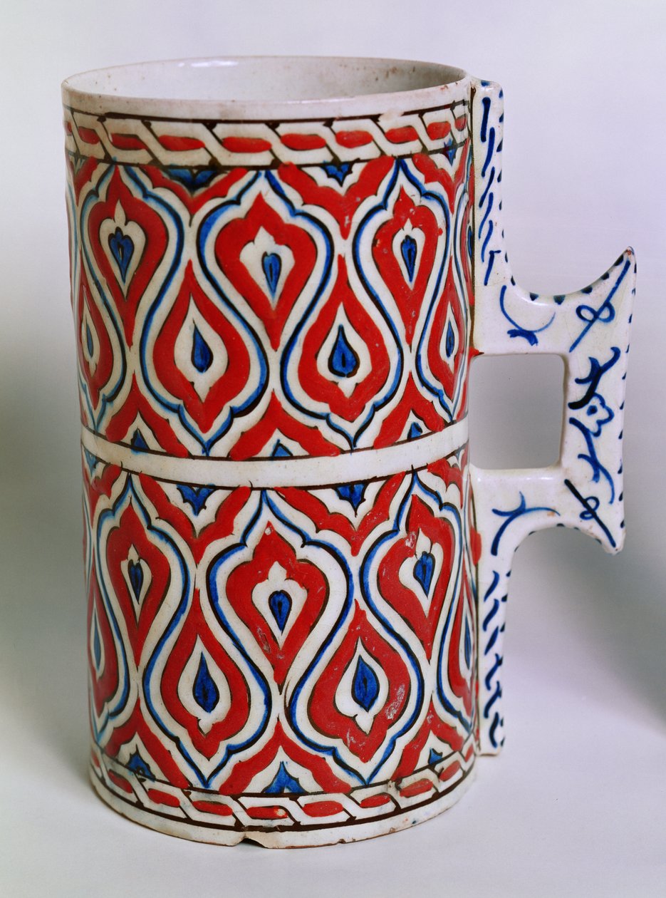 Tankard from Iznik, Turkey, late 16th century by Turkish School