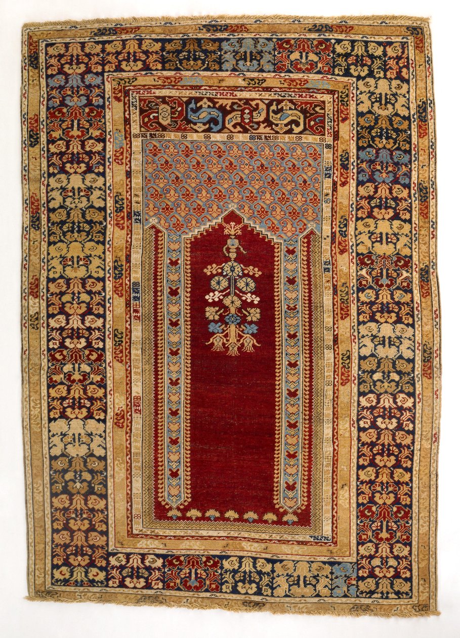 Prayer rug, Kula, Anatolia by Turkish School