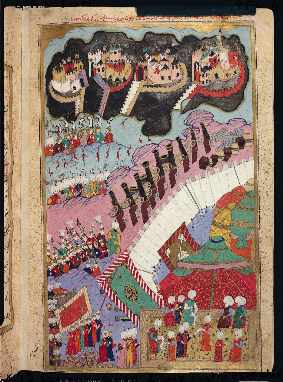 The Forces of Suleyman the Magnificent Besieging a Christian Fortress, from the 