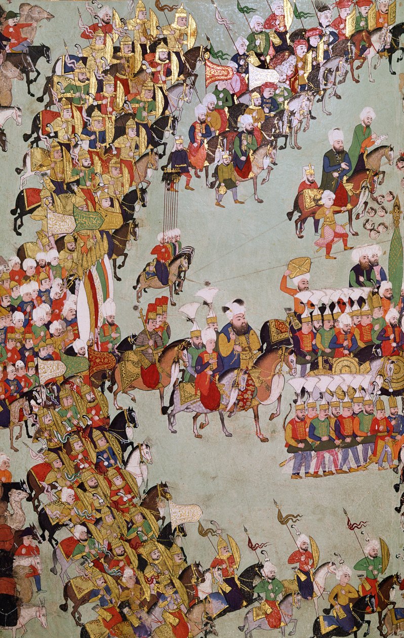 The Conquest of Eger, from the Egri Fetihnamesi by Turkish School