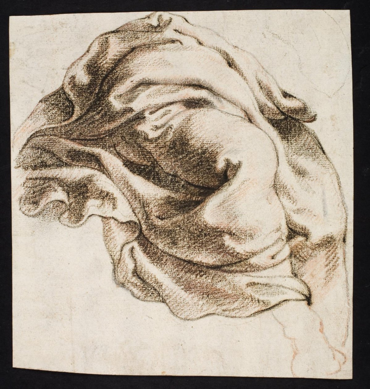 Drapery Study by Ubekendt