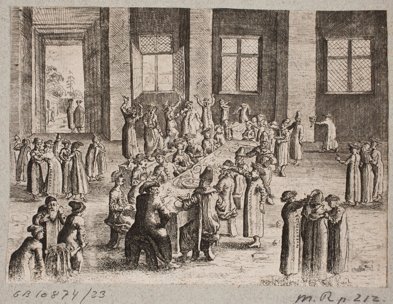 Interior with Russian Banquet by Ubekendt