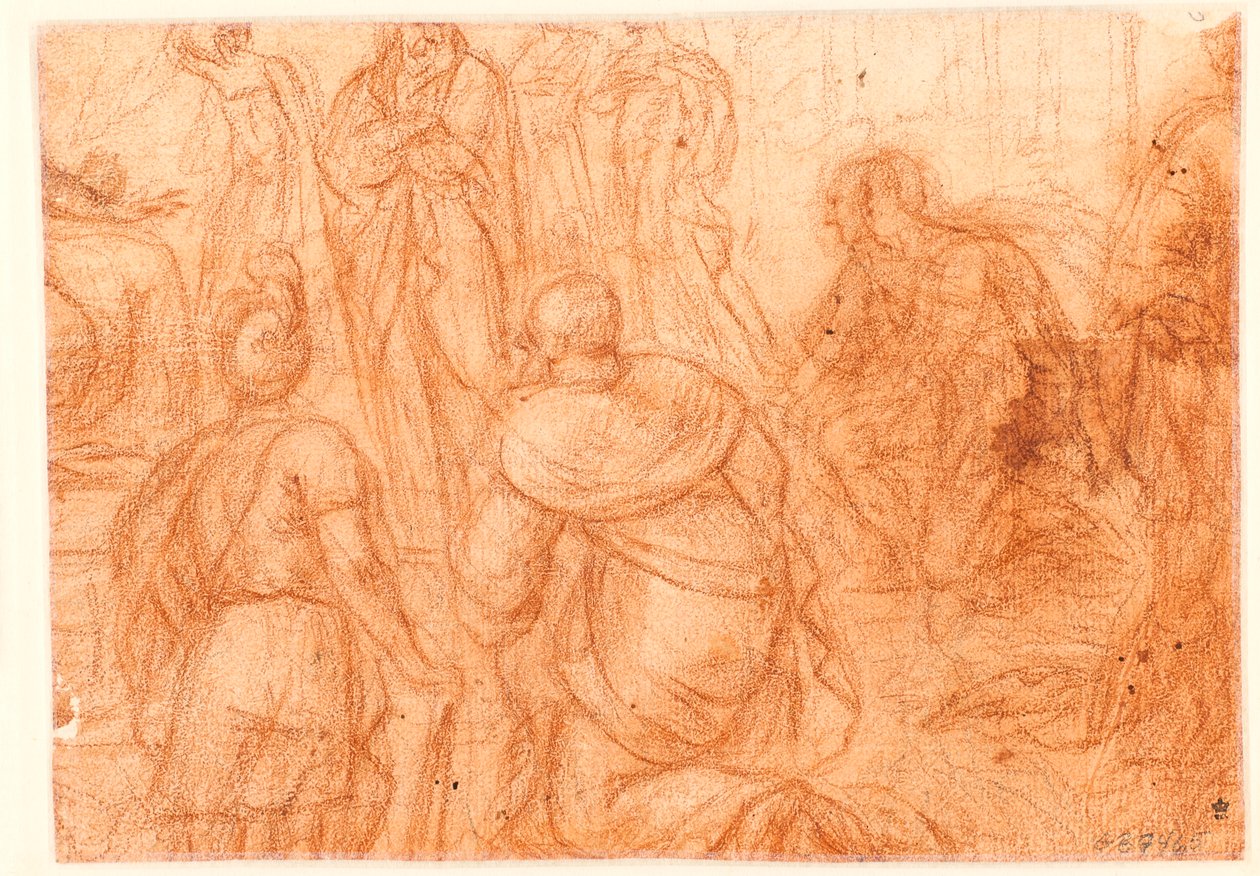 Kneeling Angel with the Crown of Thorns and Longinus’s Lance by Ubekendt