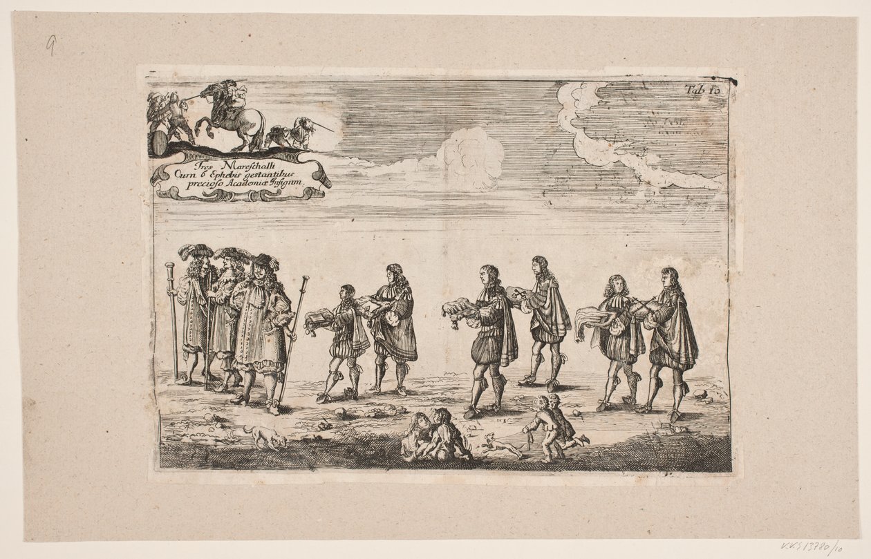 Procession for the Inauguration of Kiel University. Plate 10 by Ubekendt