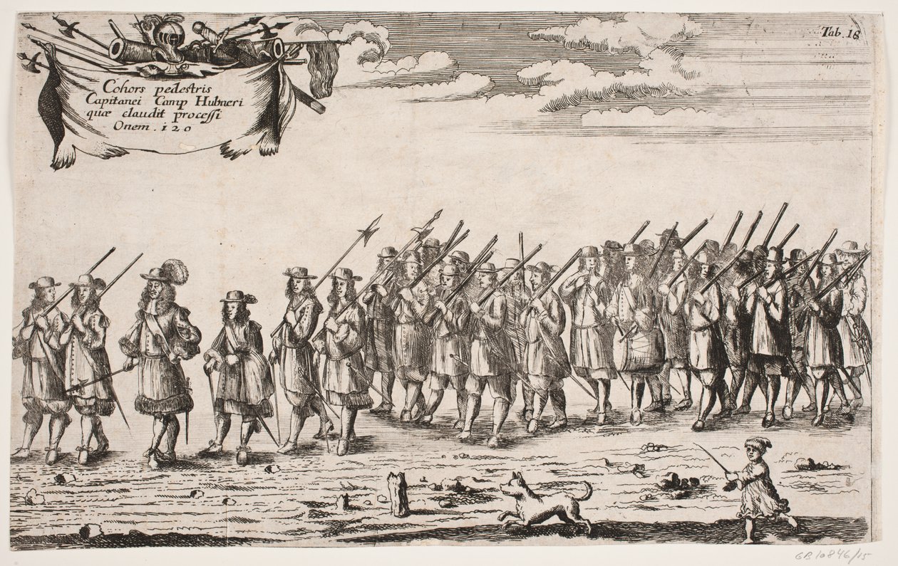 Procession for the Inauguration of Kiel University. Plate 18 by Ubekendt