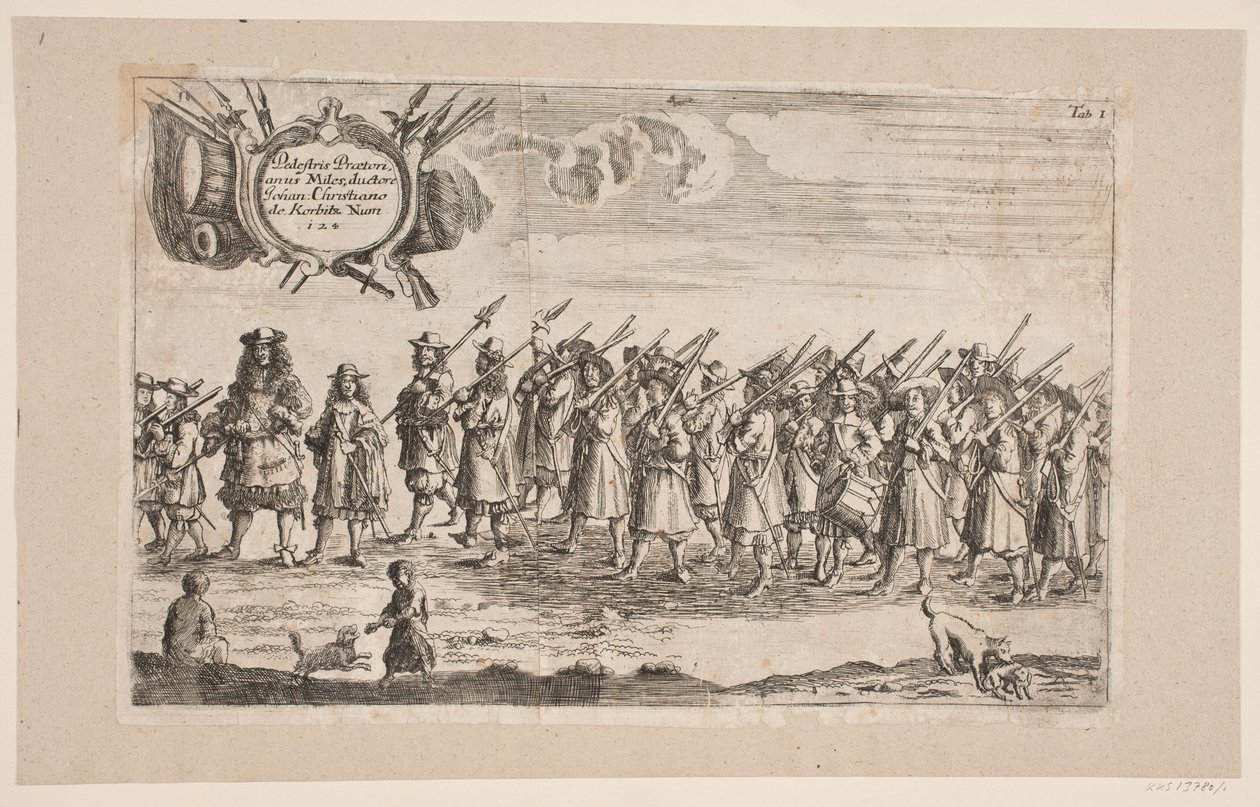 Procession on the Occasion of the Inauguration of Kiel University. Plate 1 by Ubekendt