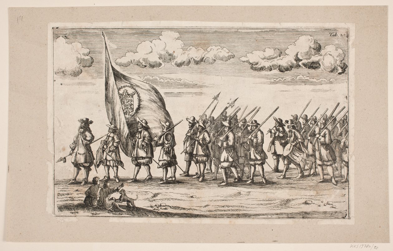 Procession on the Occasion of the Inauguration of Kiel University. Plate 20 by Ubekendt