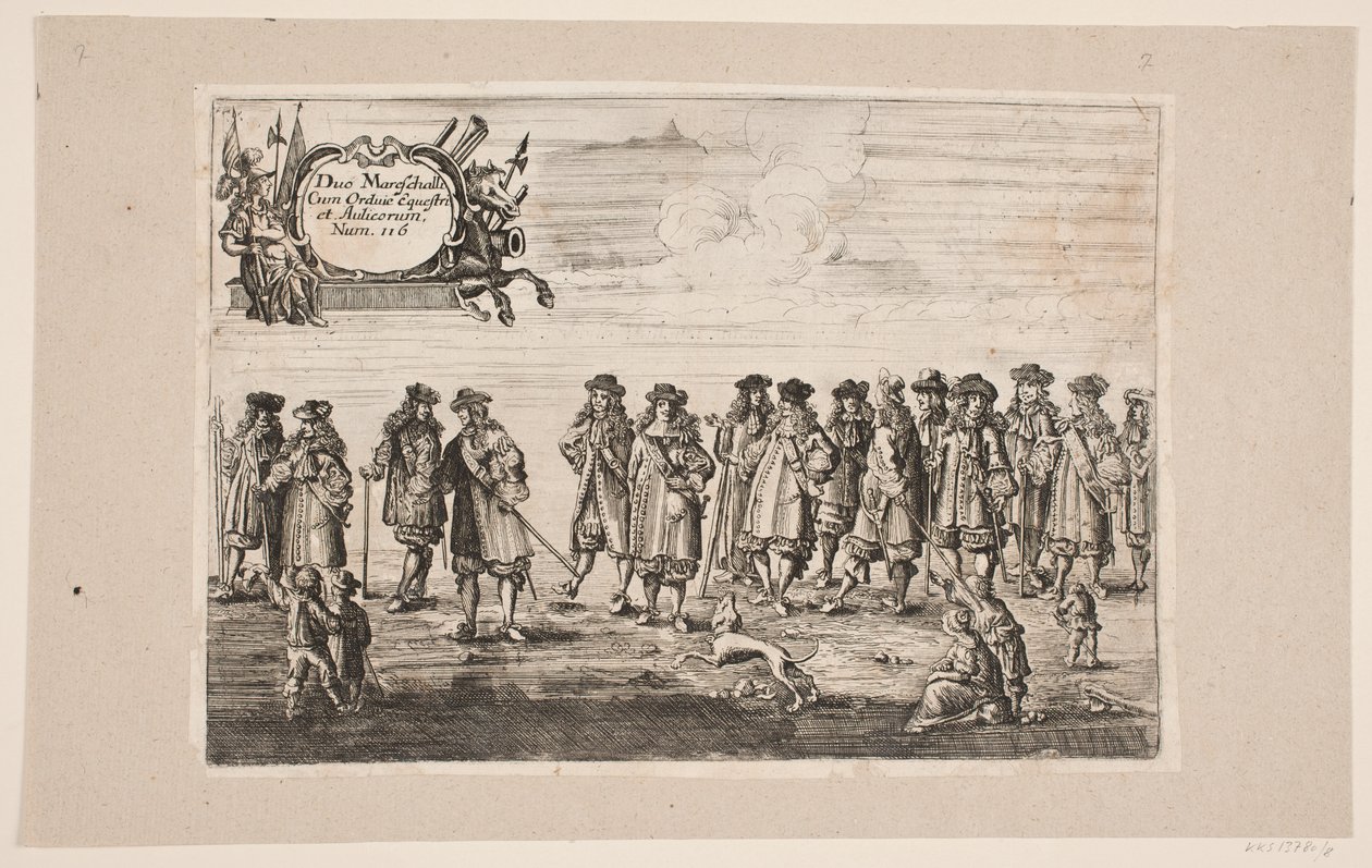 Procession on the Occasion of the Inauguration of Kiel University. Plate 8 by Ubekendt