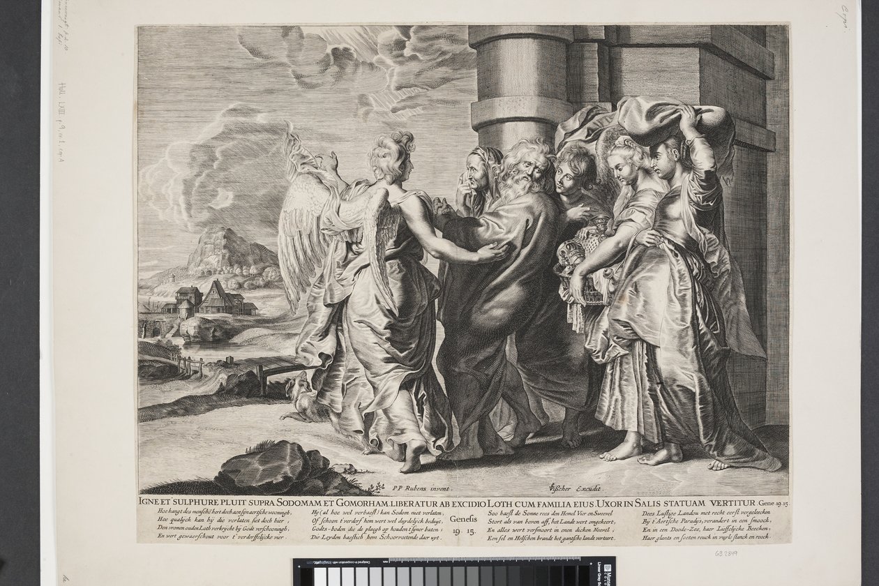 The Flight of Lot and His Family from Sodom by Ubekendt