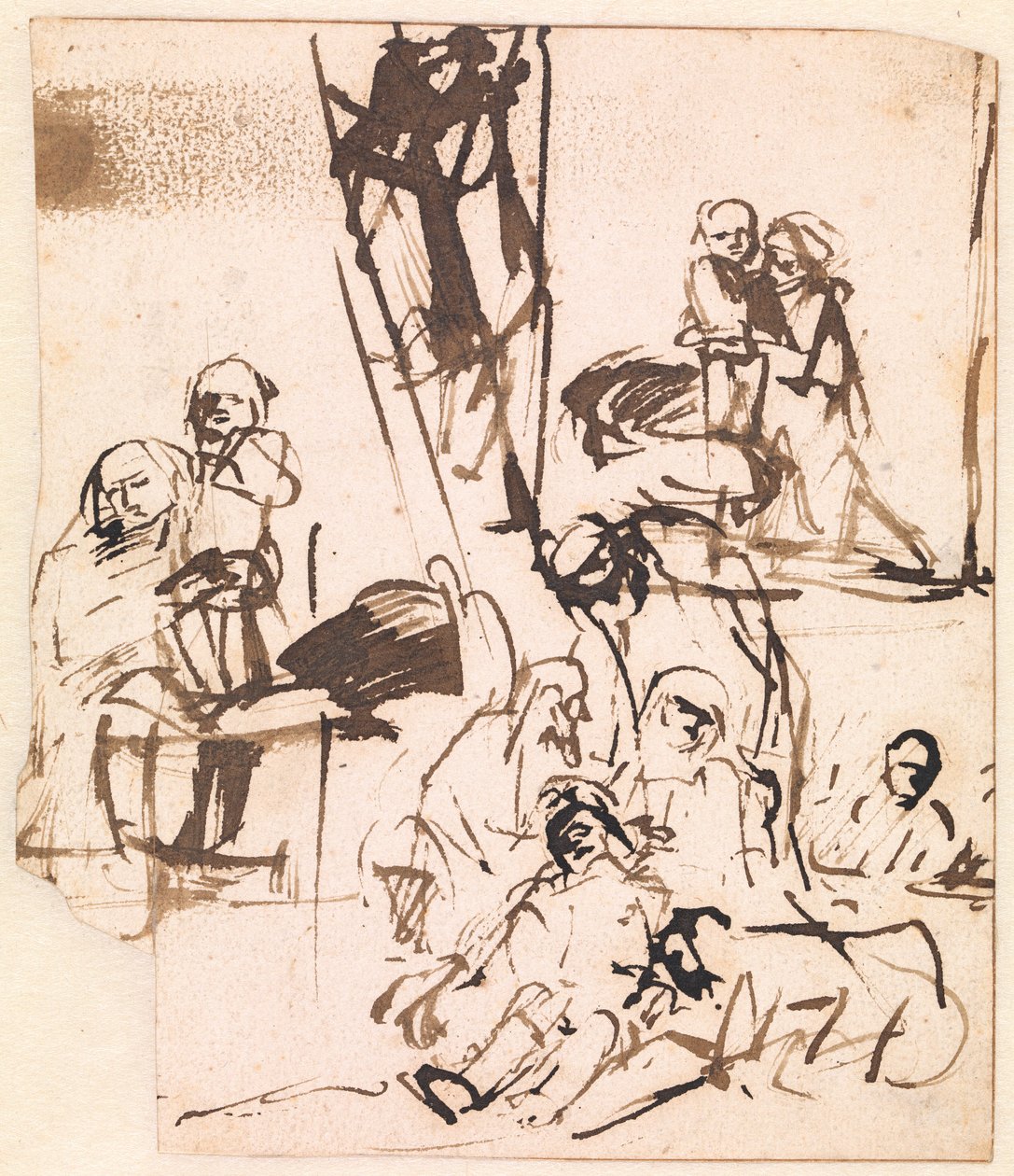 The Lamentation and Two Studies of Mary and the Child by Ubekendt