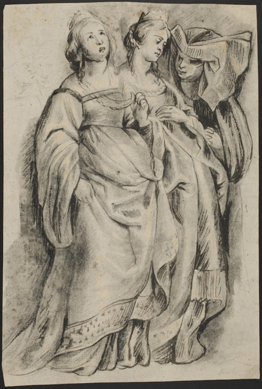 Three Female Figures, from 