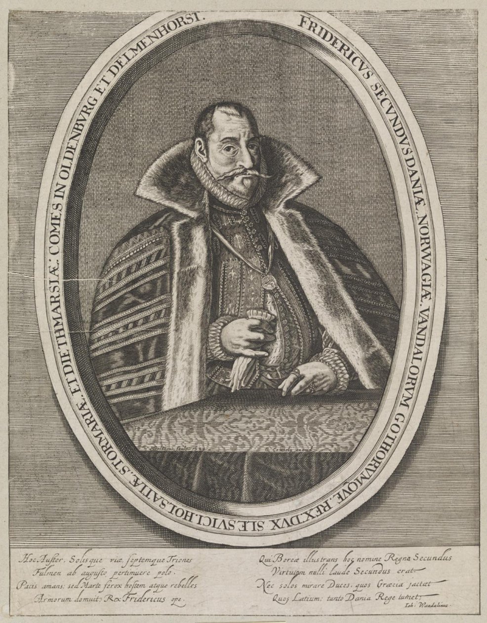 Frederic II, King of Denmark and Norway by Ubekendt 1600 tallet