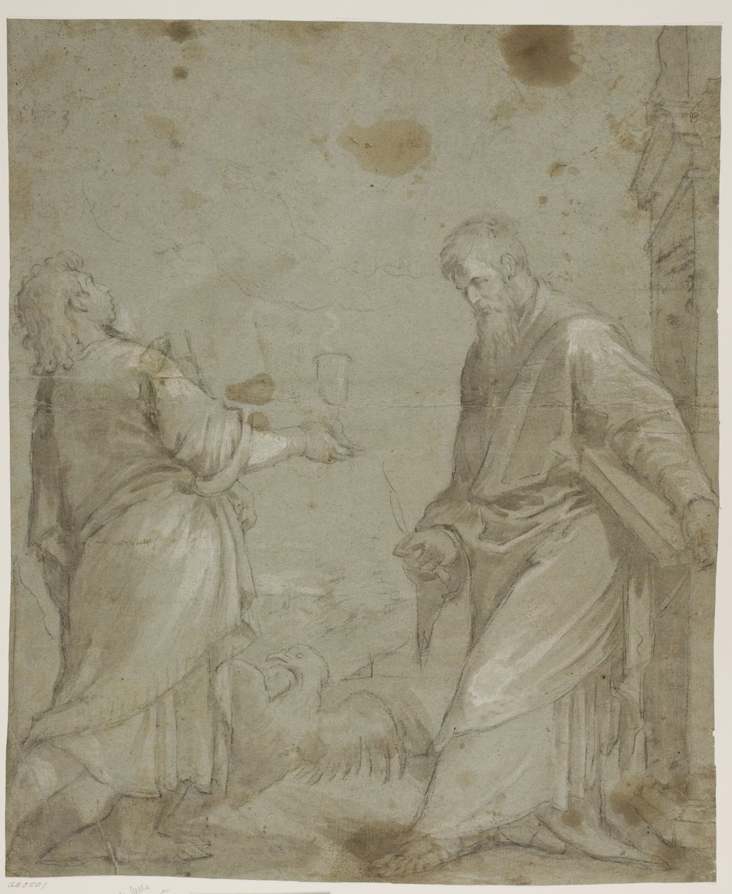 Sts John the Evangelist and Bartholomew from Jacopo Bassano’s "Cassola Altarpiece" by Ubekendt Ubekendt