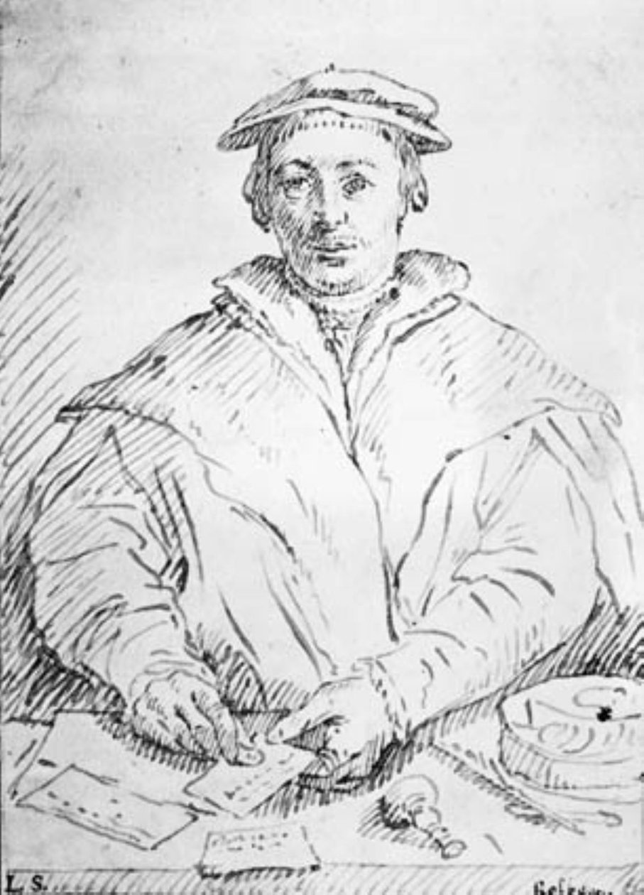 Portrait of the Merchant Deryck Tybis by Ubekendt tysk slutningen af 1600 tallet eller begyndelsen af 1700 tallet