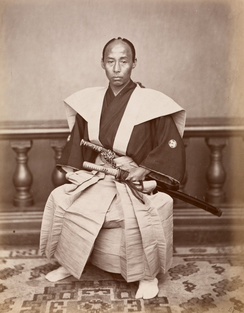 Samurai (Harada Kiichi), Nagasaki, Japan by Ueno Hikoma