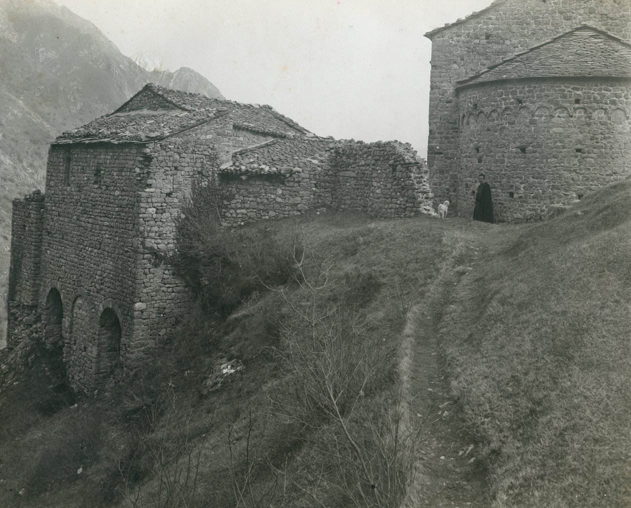Abbey of San Pietro al Monte, Civate, Lombardy, Italy, circa 1910 by Ugo Monneret de Villard