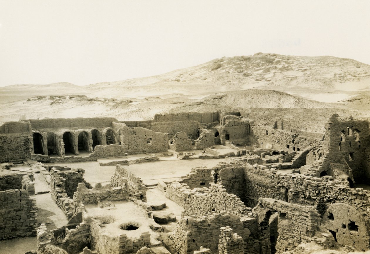 Commercial Area in Monastery of St Simeon, Aswan, Egypt by Ugo Monneret de Villard