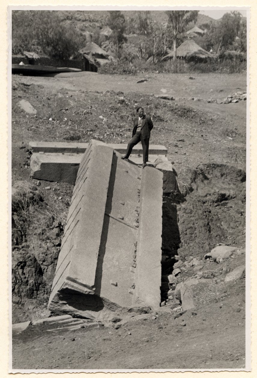 Fragment of Stele, Axum, Ethiopia by Ugo Monneret de Villard