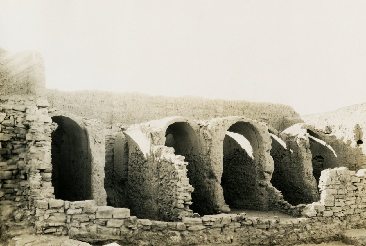 Interior of Monastery of St Simeon, Buildings 311-36, Aswan, Egypt by Ugo Monneret de Villard