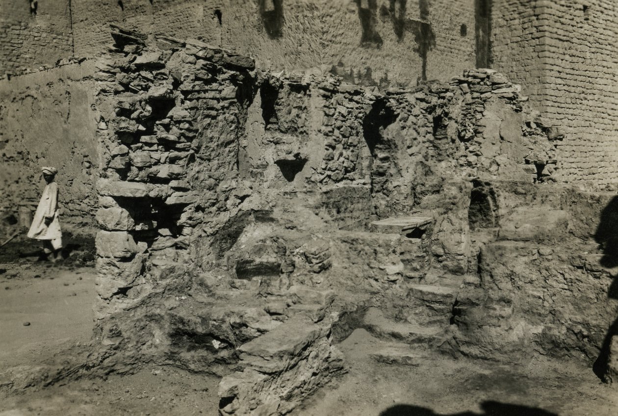 Ruins of Church in Monastery of St Simeon, Aswan, Egypt by Ugo Monneret de Villard