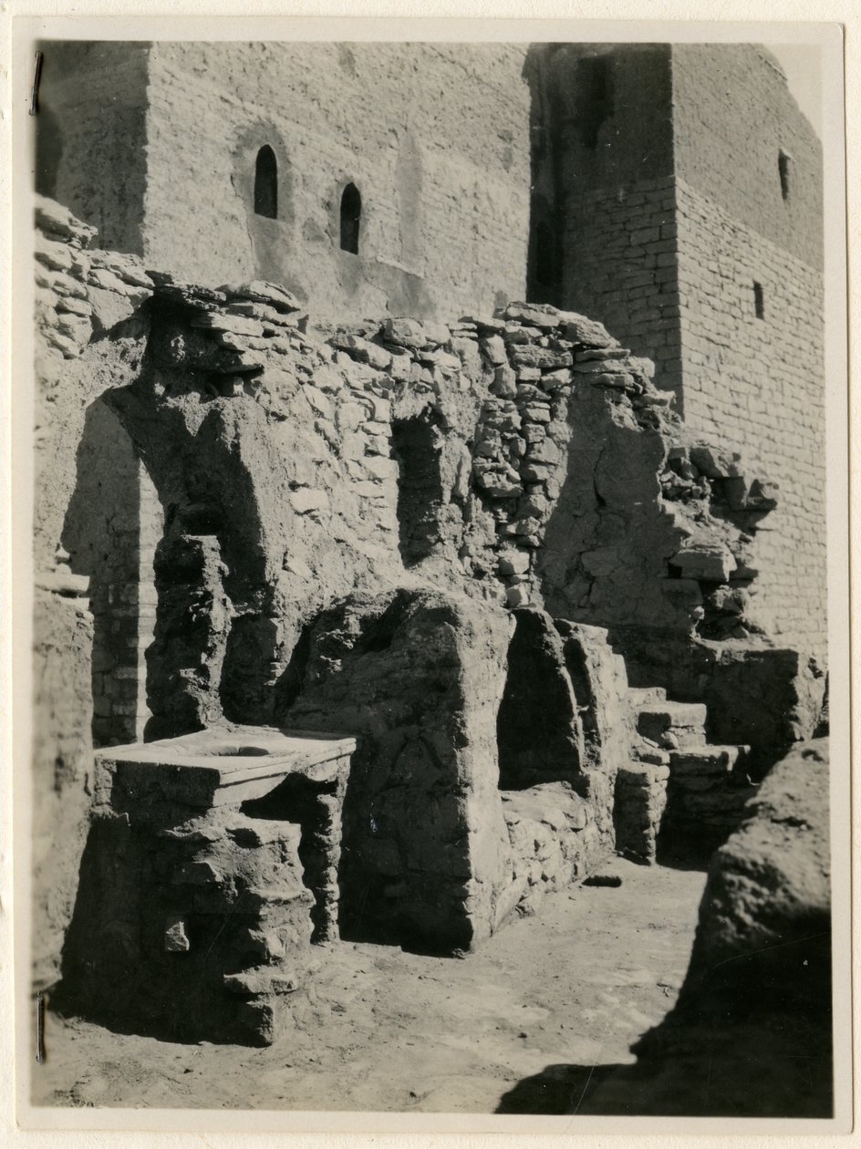 Ruins of Salt Factory, Monastery of St Simeon, Aswan, Egypt by Ugo Monneret de Villard