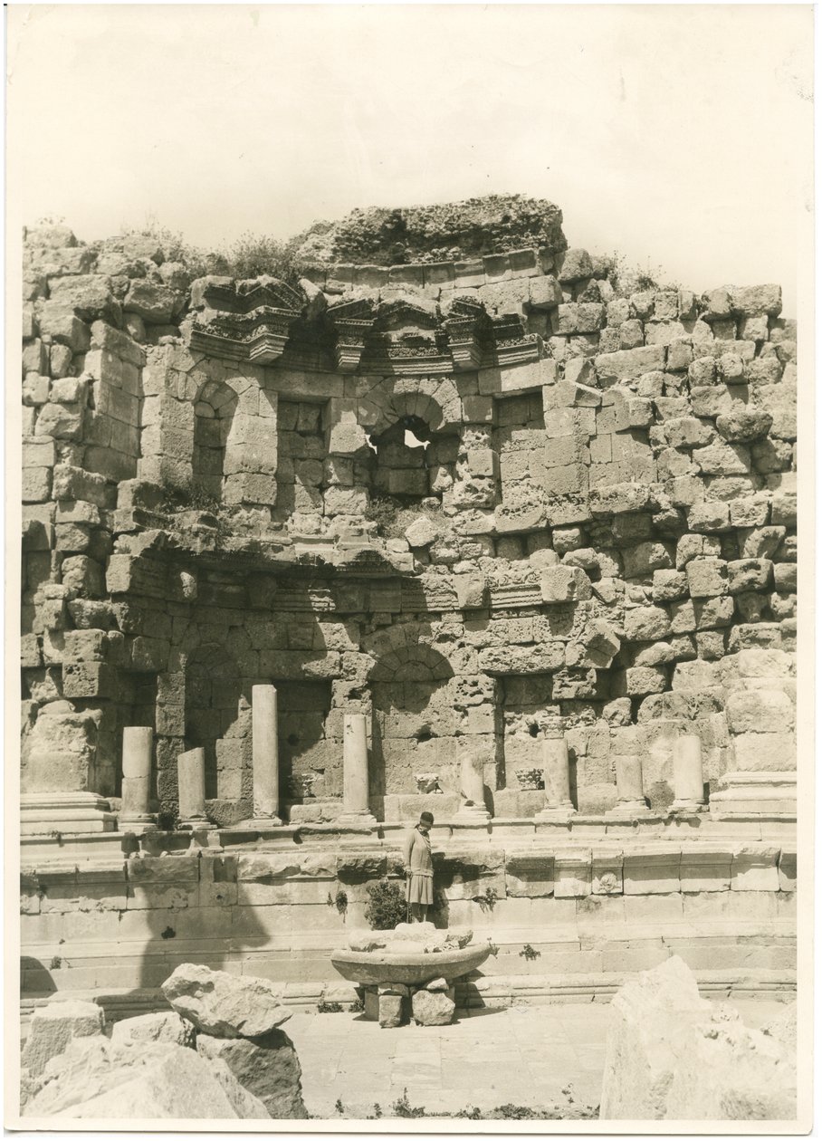 The Nymphaeum, Greek-Roman City of Gerasa (Today Jerash) by Ugo Monneret de Villard