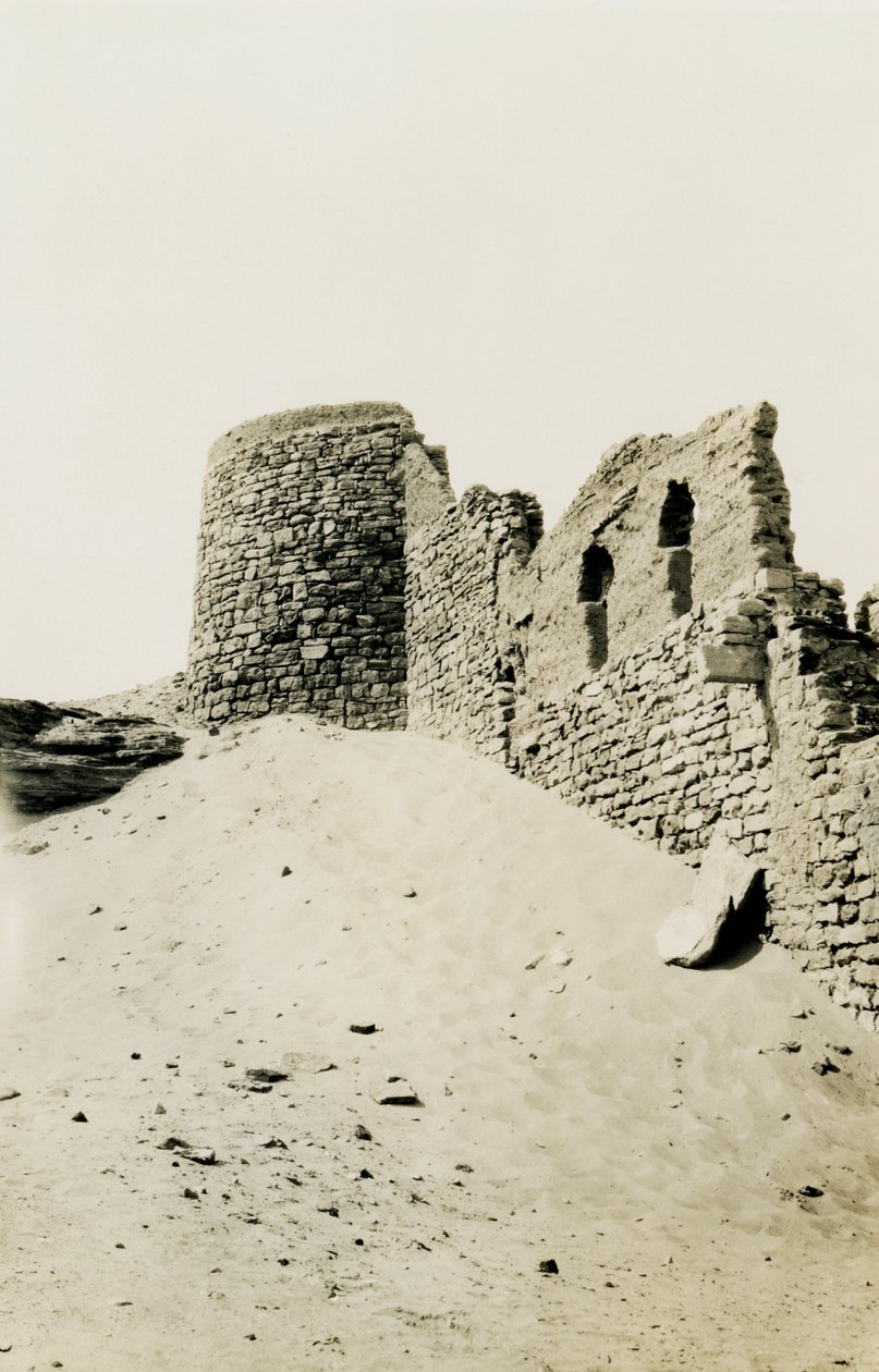 Tower of Monastery of St Simeon, Aswan, Egypt by Ugo Monneret de Villard