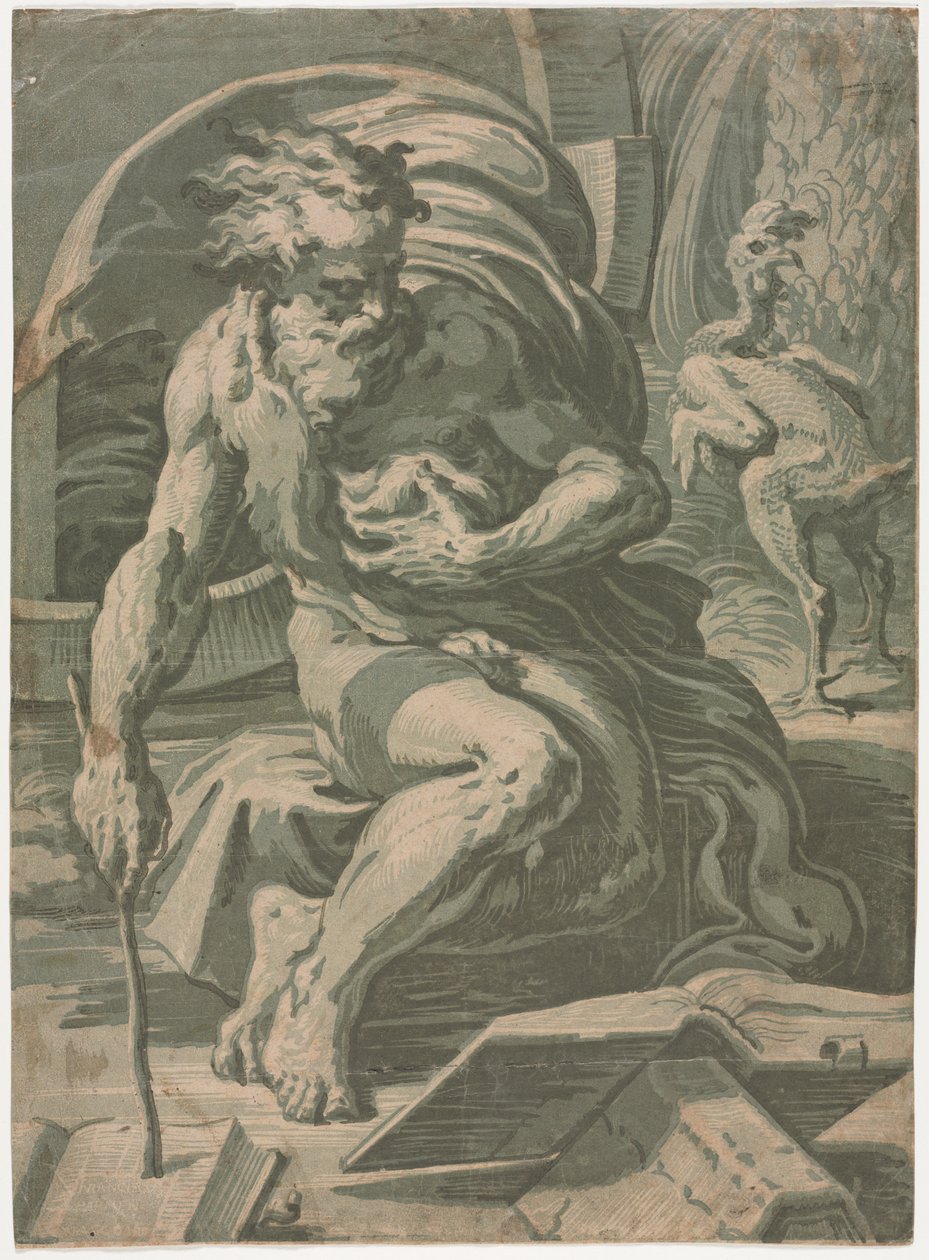 Diogenes by Ugo da Carpi