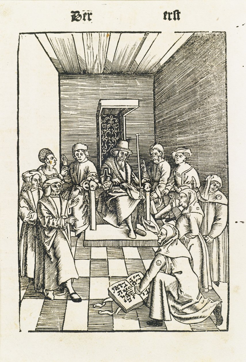 Jewish Oath from the Laienspiegel, Augsburg by Ulrich Tengler