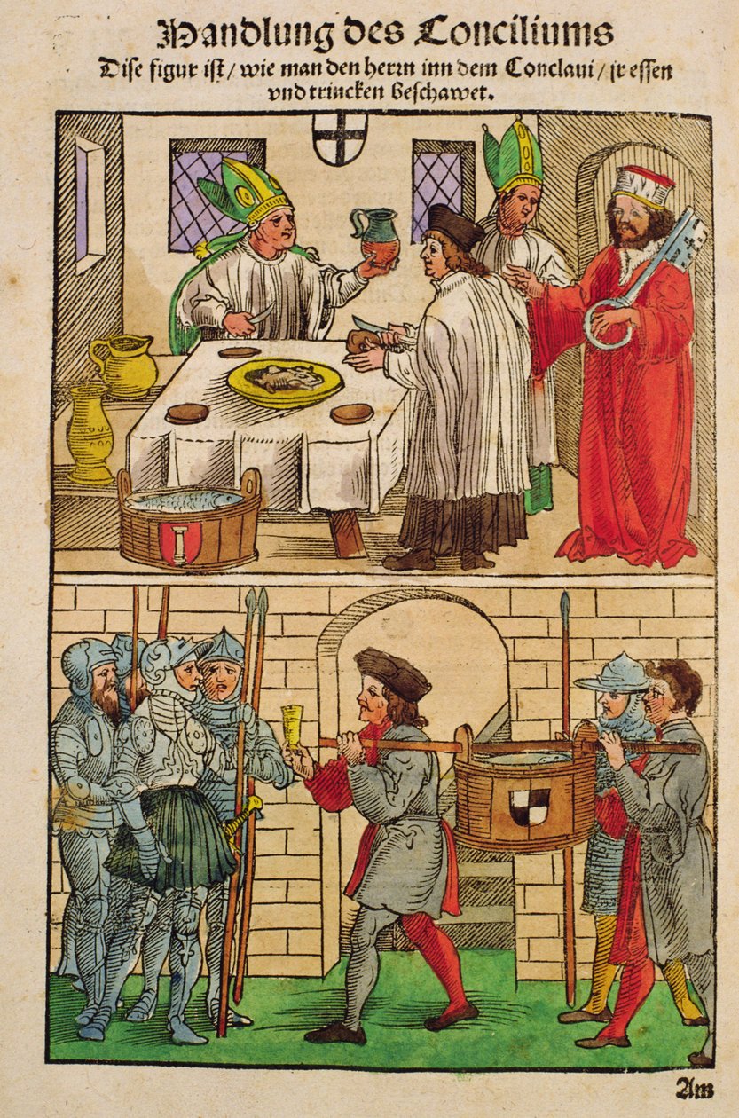 How the Bread and Wine were Distributed to the People during the Council of Constance, from 