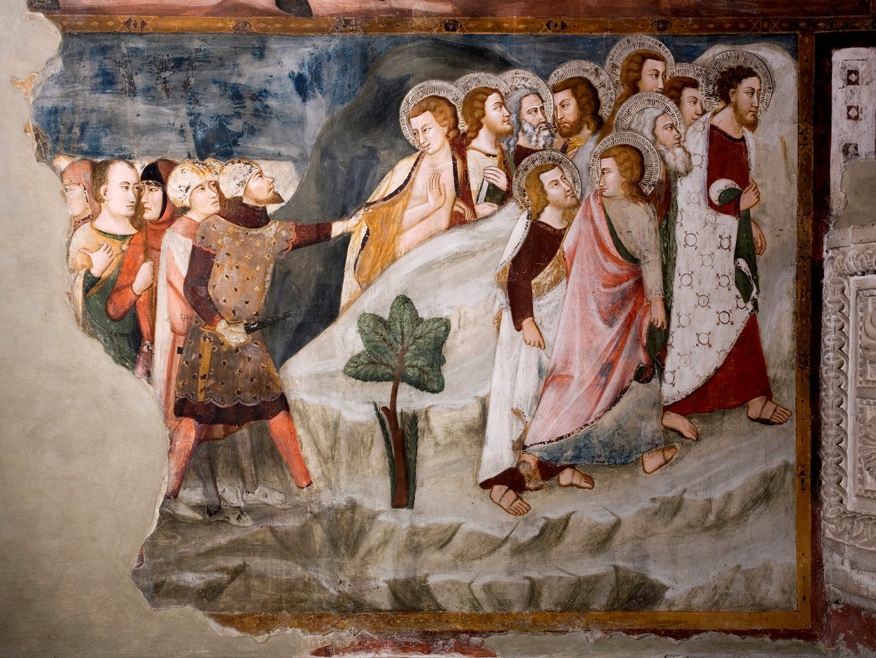 The flight from the apostles (detail) by Umbrian School
