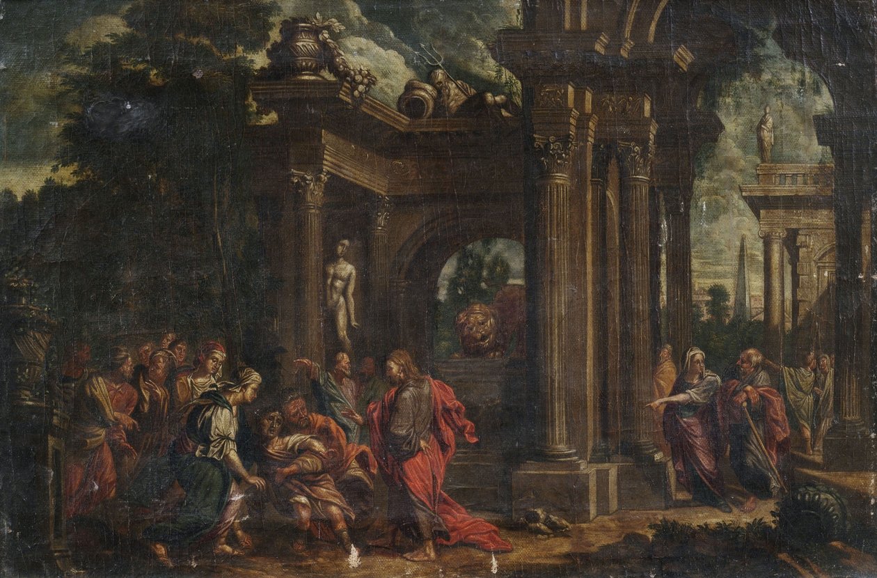 The Raising of Lazarus by Unbekannt Unbekannt