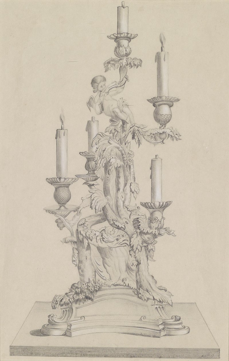 Design for a Candlestick by Unbekannt Unbekannt