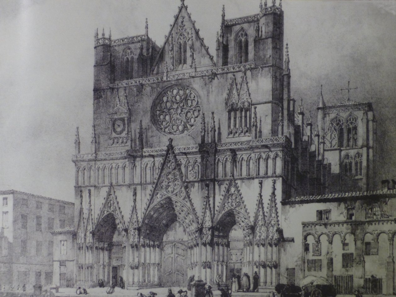 Facade of the Saint-Jean Cathedral in Lyon by Unbekannt Unbekannt