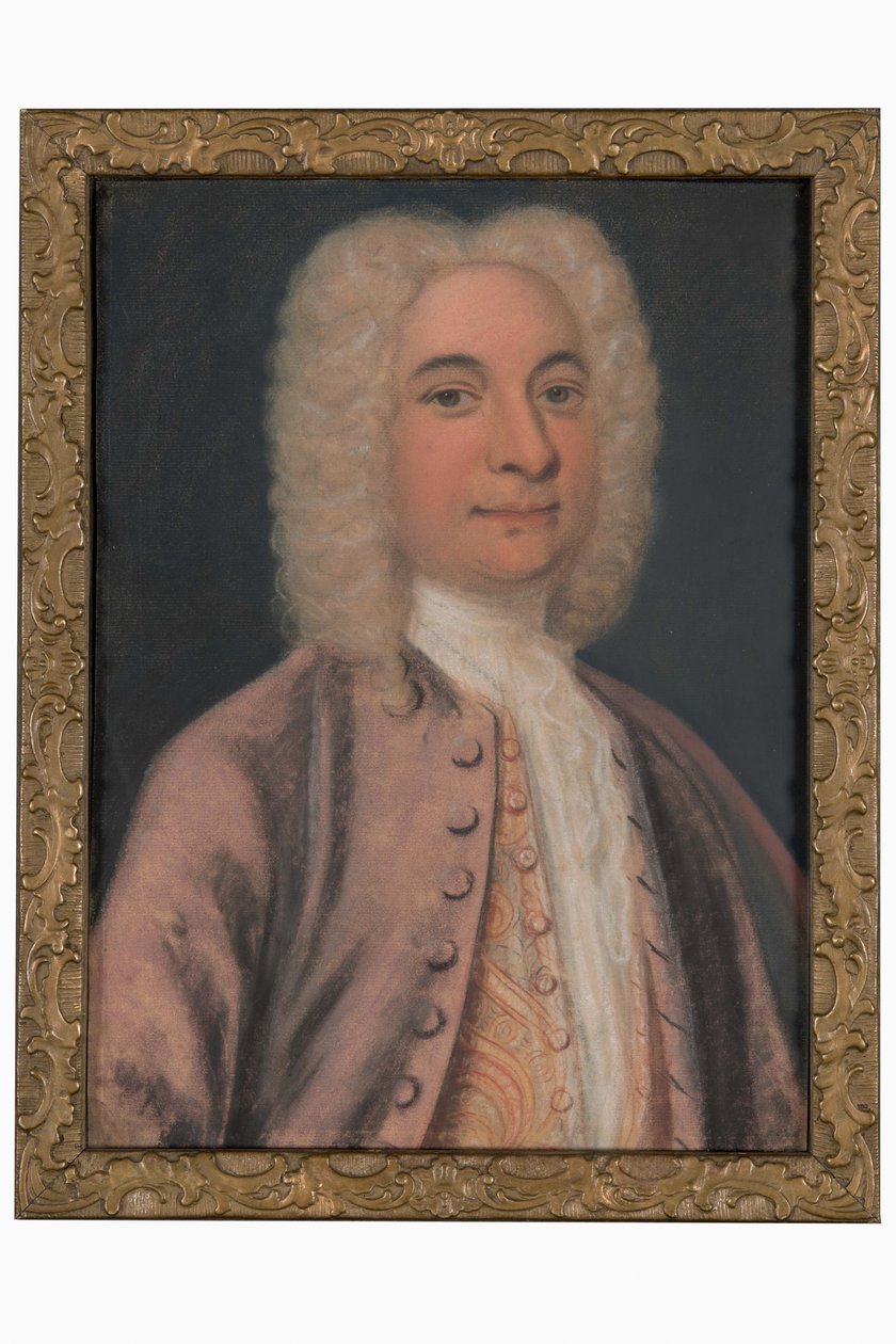 Pastel Portrait of a Man by Unbekannt Unbekannt