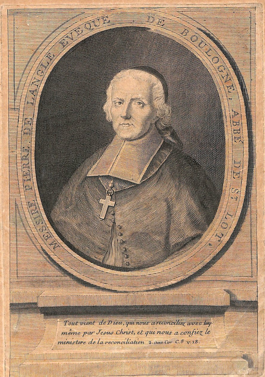 Portrait of Monseigneur Pierre de LANGLE by Unbekannt Unbekannt