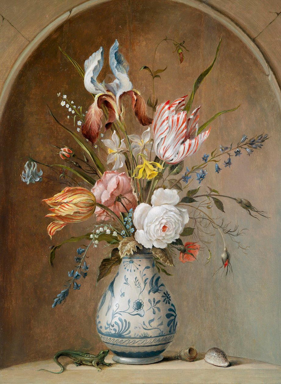 Flower Still Life by Unbekannt Unbekannt