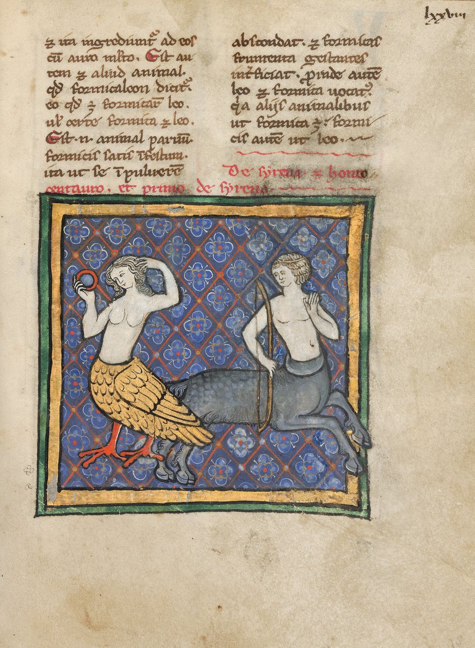 A Siren and a Centaur by Unbekannt Unbekannt
