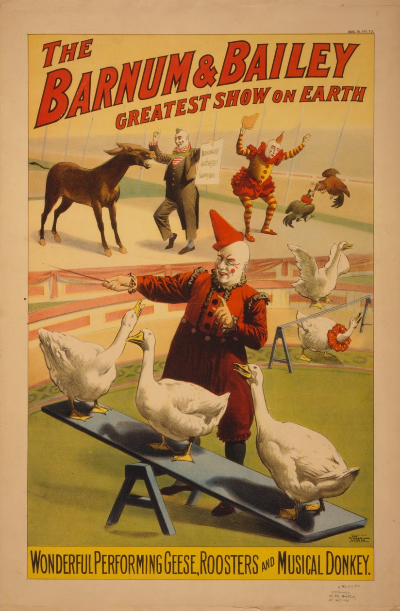 Barnum and Bailey Circus Poster, c.1900 by Unbekannt Unbekannt