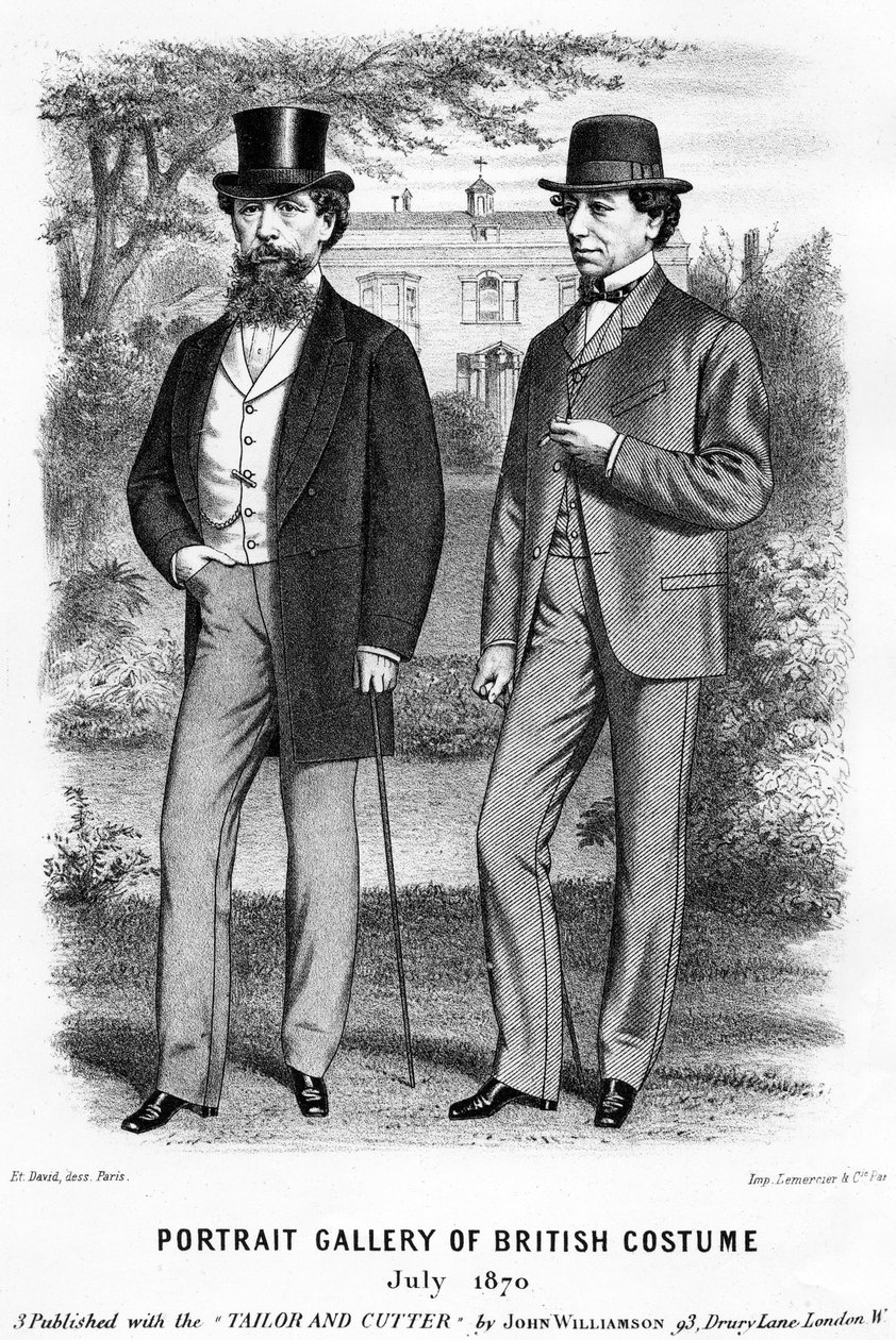 Charles Dickens and Benjamin Disraeli by Unbekannt Unbekannt