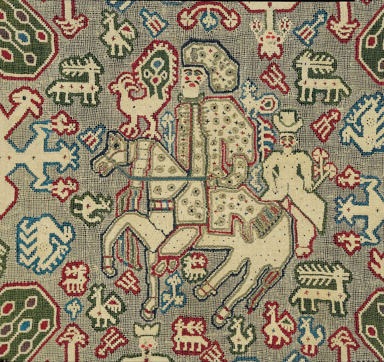 Embroidered cushion by Unbekannt Unbekannt
