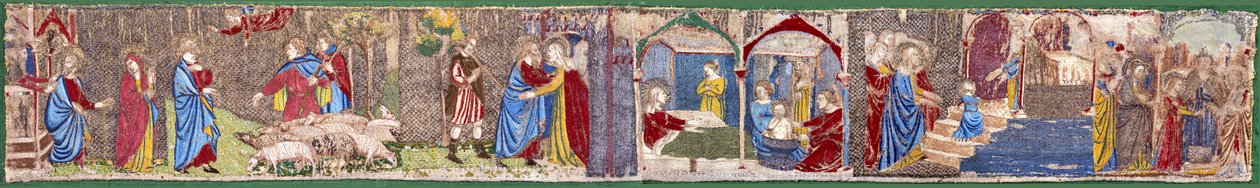 Embroidery with Scenes from the Life of the Virgin by Unbekannt Unbekannt
