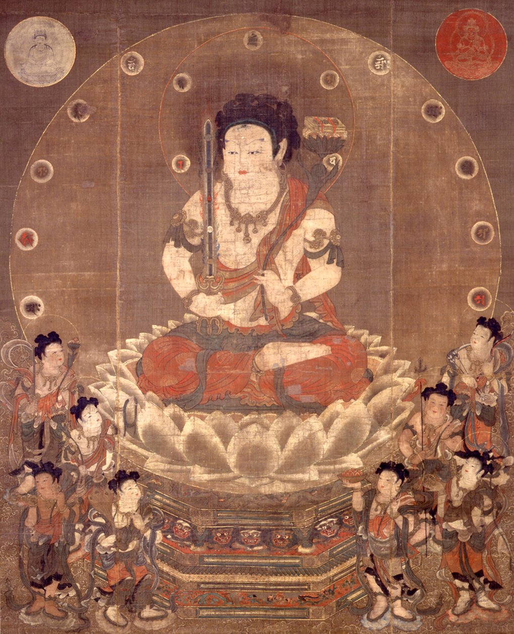 Hachiji-Monju (Asta-Sikha Manjusri) and Eight Attendants by Unbekannt Unbekannt