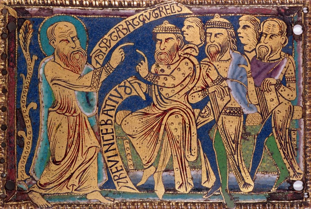 Plaque Depicting St. Paul Disputing with Greeks and Jews by Unbekannt Unbekannt