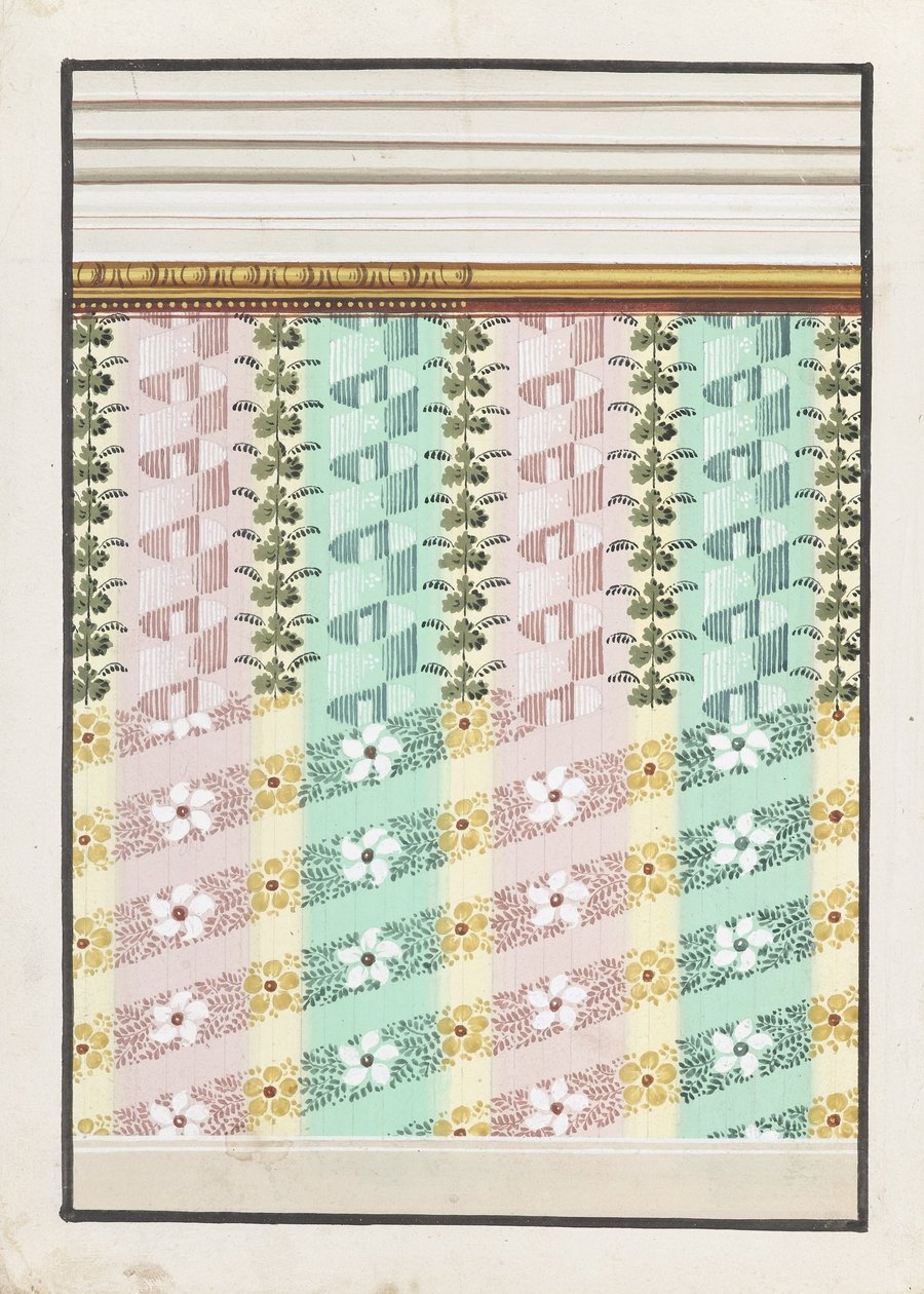 Project for the Painted Decoration of a Wall, with Alternative Suggestions by Unbekannt Unbekannt