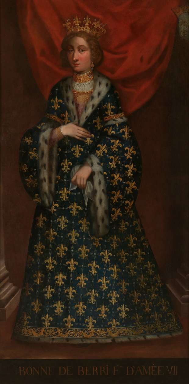 Portrait of Bona di Berry, Wife of Amedeo VII by Unbekannt Unbekannt