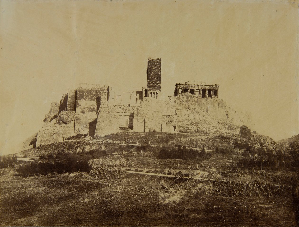 The West Side of the Acropolis by Unbekannt Unbekannt